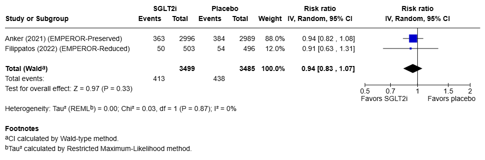 Figure 14 Kidney failure for SGLT2i