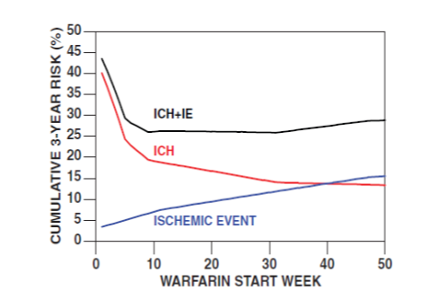 Figure 1 The total risk for a treatment horizon ICH