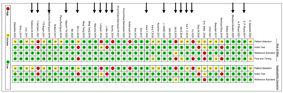 Figure 2 Risk of bias QUADRAS tool