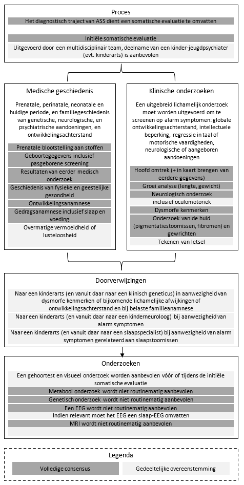 Figuur 2 Initiële somatische evaluatie bij autisme