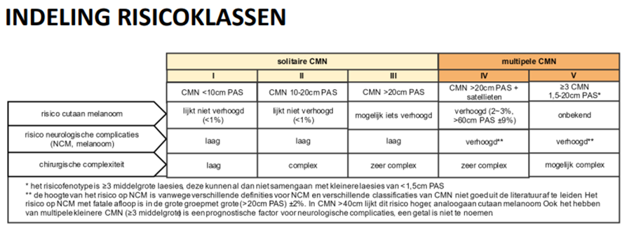 Figuur 3 Indeling risicoklassen CMN